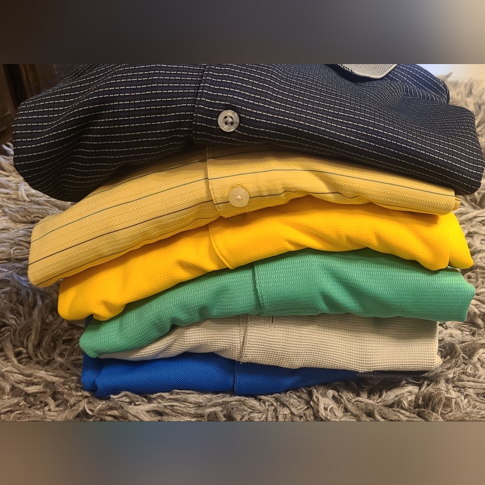 Lot of 6 men's XL PGA Tour golf shirts
